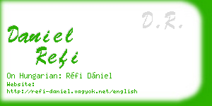 daniel refi business card