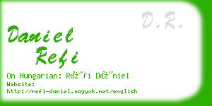 daniel refi business card